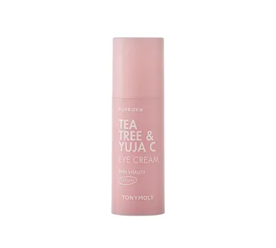 Tony Moly Pure Dew, Tea Tree & Yuja C Eye Cream (Krem pod oczy)
