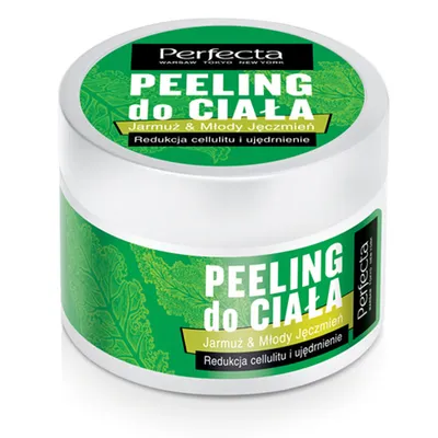 Perfecta Jarmuż & Młody Jęczmień, Peeling do ciała `Redukcja cellulitu i ujędrnienie`
