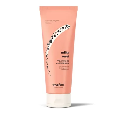 Resibo Milky Reset, 2in1 Creamy Gel Cleanser and Make-Up Remover (2w1 Kremowy żel do oczyszczania i demakijażu)