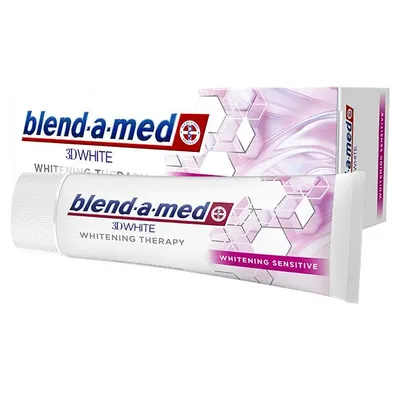 Blend - a - med 3D White Whitening Therapy, Toothpaste  Sensitive whitening (Pasta do zębów wybielająca `Delikatne wybielanie`)