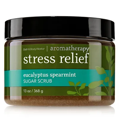 Bath & Body Works Stress Relief, Eucalyptus & Spearmint, Body Scrub (Odprężający cukrowy peeling do ciała)