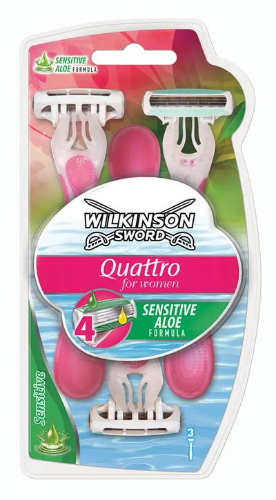 Wilkinson Quattro for Women, Sensitive Aloe Formula, Golarka dla kobiet