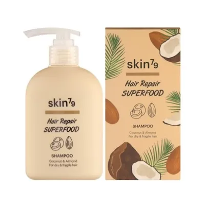 SKIN79 Hair Repair Superfood Shampoo Coconut & Almond (Szampon dla suchych i łamliwych włosów)