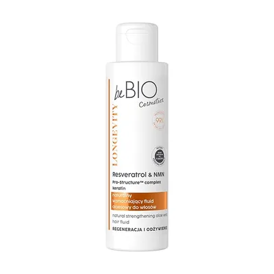 beBIO Longevity,  Naturalny fluid aloesowy do włosów `Regeneracja i odżywienie`