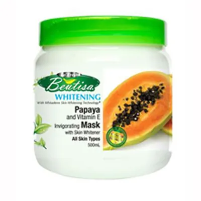 Beutisa Whitening, Papaya and Vitamin E Detoxifying Mask (Maseczka do twarzy z papają i witaminą oczyszczającą)