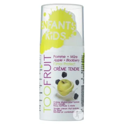 Toofruit Creme Tendre Visage Pomme et Mure (Delikatny krem nawilżający dla dzieci `Jabłko i jeżyna`)