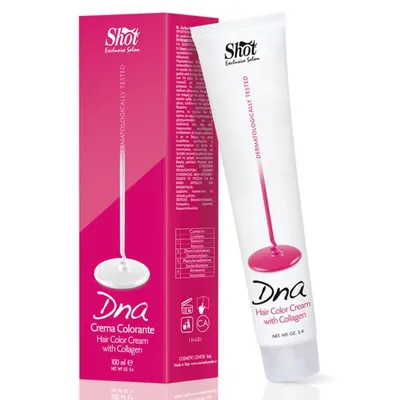 Shot DNA, Hair Color Cream with Collagen (Farba permanentna do włosów z kolagenem)