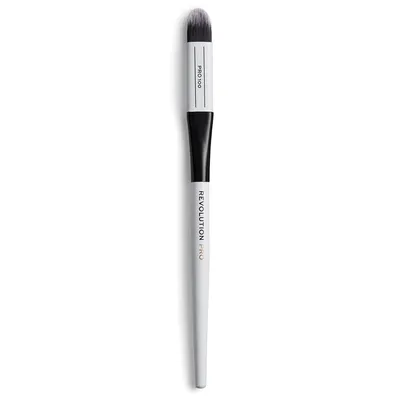 Revolution Pro 100 Small Pointed Flat Brush (Punktowy pędzel do makijażu)