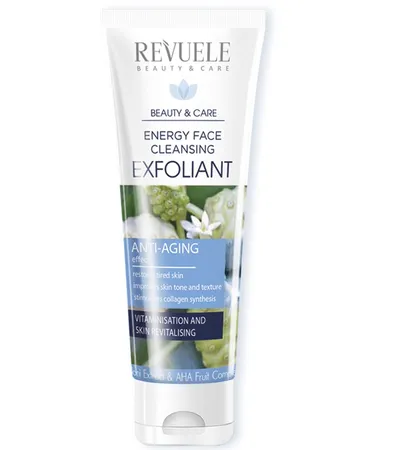 Revuele Beauty & Care, Energy Face Cleansing Exfoliant (Złuszczająco – energetyzujący peeling `Witaminowanie i odnawianie skóry`)