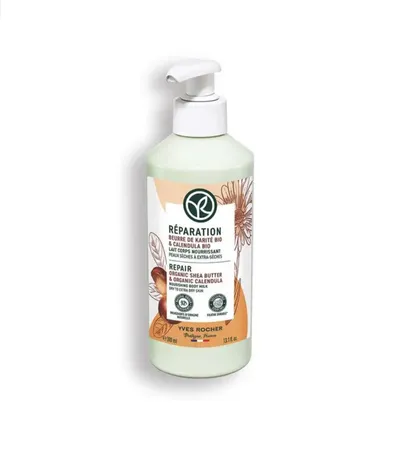 Yves Rocher Organic Shea & Organic Canedula, Repair Body Lotion (Masło Karite BIO & Nagietek BIO, Odżywcze mleczko do ciała)