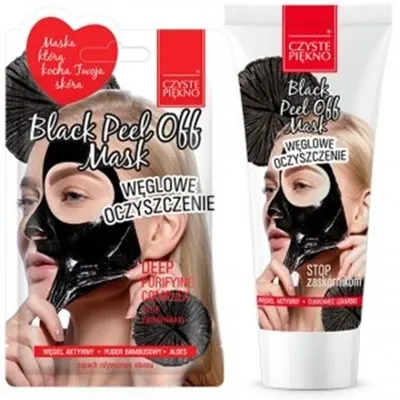 Czyste Piękno Black Peel-off Mask (Maska do twarzy `Węglowe oczyszczenie`)