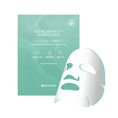 Mizon Cicaluronic, Water Fit Mask (Nawilżająco-łagodząca maska w płachcie)