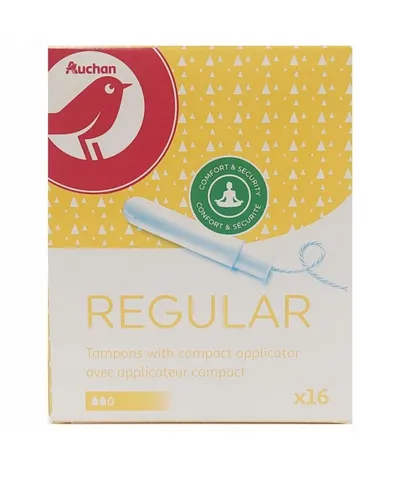 Auchan Tampons with Compact Aplicator Regular (Tampony z aplikatorem kompaktowym)