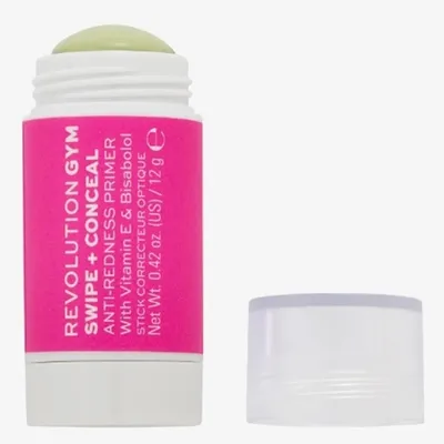 Revolution Skincare GYM, Swipe & Conceal Anti-Redness Priming Stick (baza w sztyfcie przeciw zaczerwienieniom skóry)