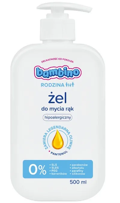 Bambino Rodzina, Żel do mycia rąk hipoalergiczny