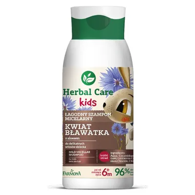 Herbal Care Kids, Łagodny szampon micelarny `Kwiat bławatka`
