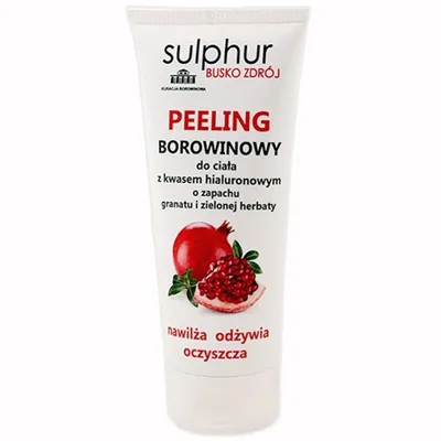 Sulphur Zdrój Peeling borowinowy do ciała z kwasem hialuronowym