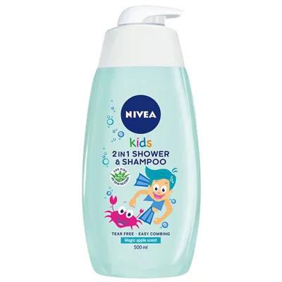 Nivea Kids, 2 in 1 Shower & Shampoo (Żel do mycia ciała i włosów (różne rodzaje))
