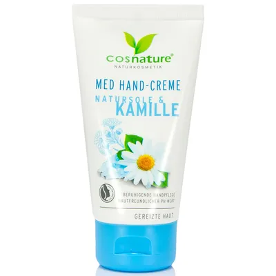 Cosnature Med, Natursole & Kamille, Hand Creme (Naturalny krem do rąk z solanką i rumiankiem)