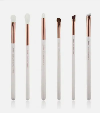 Jessup T221 White/Rose Gold Brush Set (Zestaw pędzli do makijażu)