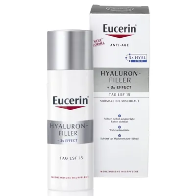 Eucerin Hyaluron-Filler Day Cream SPF 15 (Krem na dzień do skóry normalnej i mieszanej)