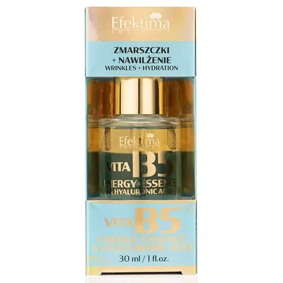 Efektima Vita B5 Energy Essence & Hyaluronic Acid, Dwufazowe serum do twarzy z witaminą B5