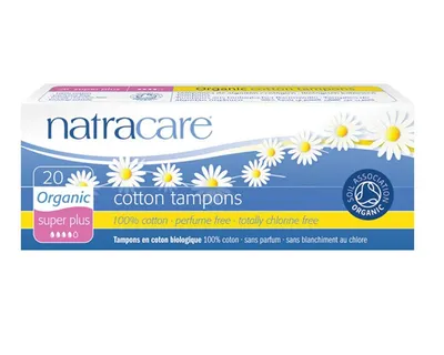 Natracare Organic Cotton Tampons Super Plus (Ekologiczne tampony z organicznej bawełny super chłonne)
