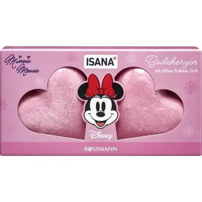 Isana Isana x Disney,  Minnie Mouse  Badeherzen mit süßem Erdbeer-Duft (Serduszka do kąpieli)