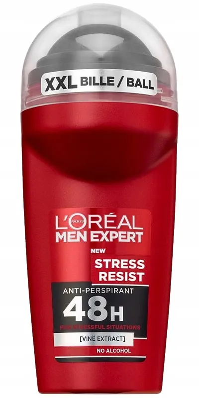L'Oreal Paris Men Expert, Stress Resist Antyperspirant Roll-on 48h (Antyperspirant w kulce dla mężczyzn)