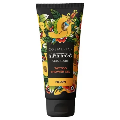 Cosmepick Melon Shower Gel (Żel pod prysznic do skóry z tatuażami o zapachu melona)
