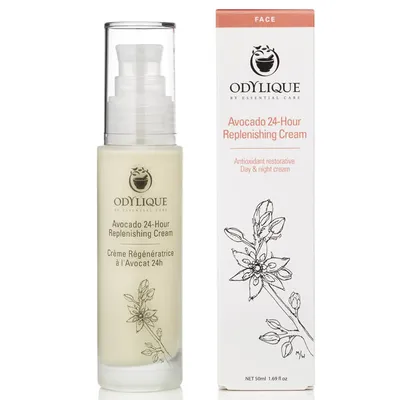 Odylique by Essential Care Avocado 24-Hour Replenishing Cream (Organiczny odżywczy krem z awokado do cery normalnej, suchej i dojrzałej)