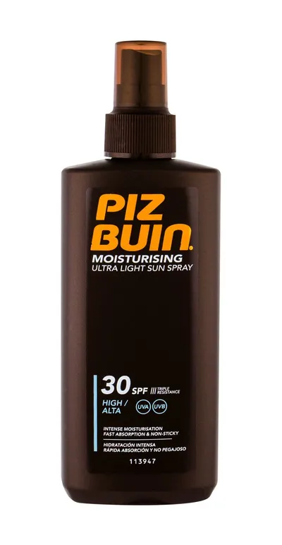 Piz Buin Moisturising Ultra Light Sun Spray SPF 30 (Lekki spray do opalania)