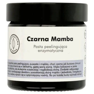 Manufaktura Piękna Pasta peelingująca enzymatyczna `Czarna Mamba`