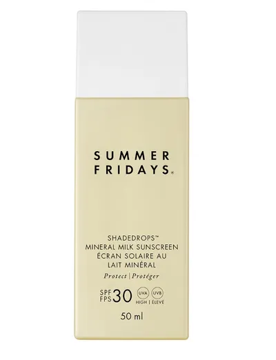 Summer Fridays Shade Drops, Mineral Milk Sunscreen SPF30 (Mineralny krem przeciwsłoneczny SPF30)