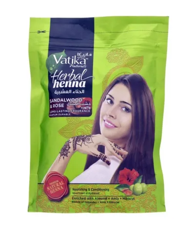 Dabur Vatika, Herbal Henna Sandalwood & Rose (Ziołowa henna do włosów `Drzewo sandałowe i róża`)