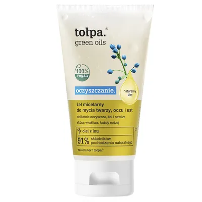 Tołpa Green Oils, Oczyszczanie, Żel micelarny do mycia twarzy, oczu i ust (nowa wersja)