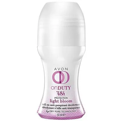 Avon On-Duty, Light Bloom, Roll-on Anti-perspirant Deodorant (Dezodorant antyperspiracyjny w kulce (nowa wersja))