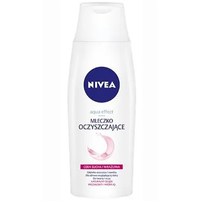 Nivea Aqua Effect, Mleczko oczyszczające do cery suchej i wrażliwej