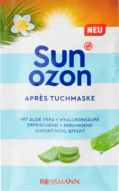 SunOzon Apres Tuchmaske (Maseczka  do twarzy na tkaninie po opalaniu)