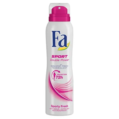 Fa Sport Double Power, Sporty Fresh Spray (Antyperspirant w sprayu)