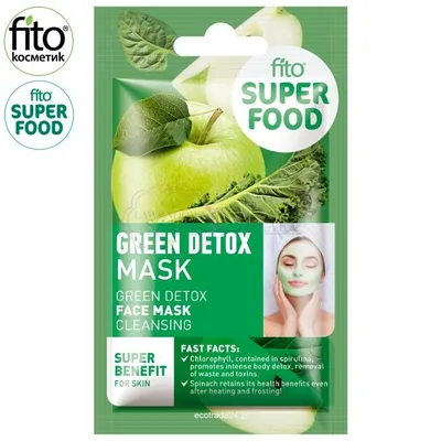 Fitokosmetik Fito Superfood, Maska do twarzy `Oczyszczanie, zielony detox`