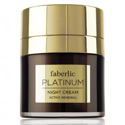 Faberlic Platinum, Night Cream Active Renewal (Odbudowujący krem na noc)