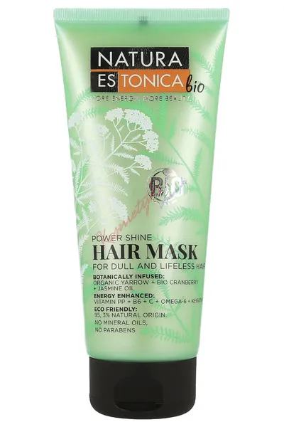 Natura Estonica Bio Power Shine Hair Mask (Maska nadająca blask do włosów matowych i pozbawionych życia)