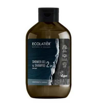 Ecolatier Urban, Sport Shower Gel & Shampoo 2 in 1 (Żel pod prysznic i szampon 2 w 1)