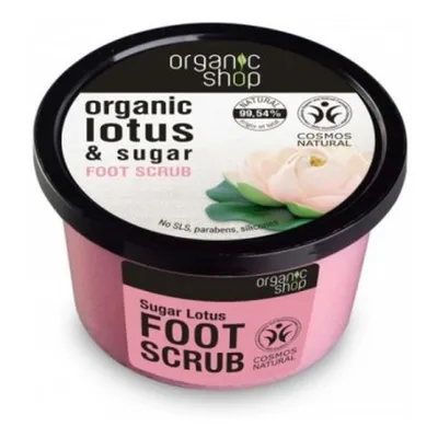 Organic Shop Organic Lotus & Sugar, Foot Scrub (Scrub do stóp 'Cukrowy lotos')