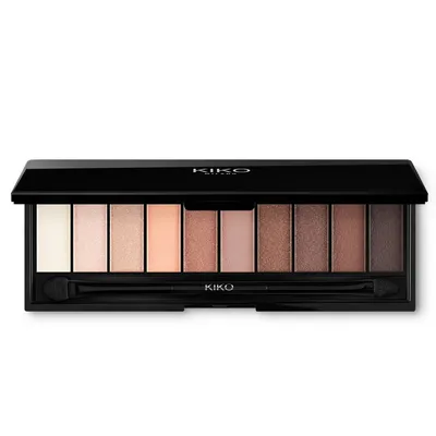 Kiko Milano Smart Eyeshadow Palette Warm Tones (Paleta 10 cieni do powiek z podwójnym aplikatorem)