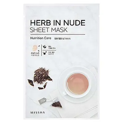 Missha Herb in Nude, Sheet Mask Nutrition Care (Maseczka odżywcza)