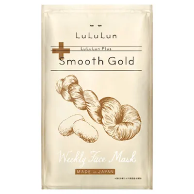 Lululun Plus, Smooth Gold, Weekly Sheet Mask (Maseczka w płacie)