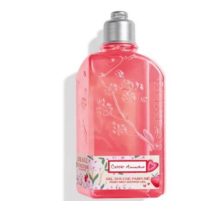 L'Occitane Cherry Blossom & Strawberry, Perfumed Shower Gel (Kwiat Wiśni i Truskawki, Perfumowany żel pod prysznic)