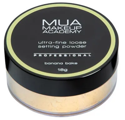 Make Up Academy (MUA) Professional, Ultra -fine Loose Setting Powder Banana Bake (Sypki puder matujący bananowy)